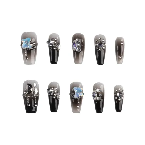 Song Biography Смешанный Готический стиль Ледяной кристалл Бабочка Сверкающий горный хрусталь Цепь 25 мм Короткий LADDER