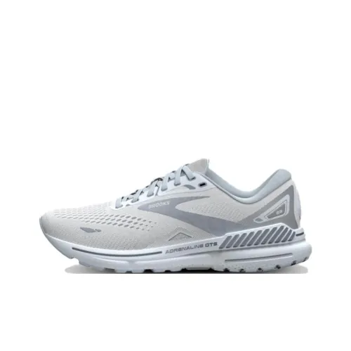 Brooks Adrenaline GTS Slip-resistant Abrasion-resistant Low Top Casual Running Shoes Women's White Брэндс Брукс Адреналин GTS Противоскользящий Устойчивый к истиранию Низкий Топ Повседневные Беговые Кроссовки Женские Белые