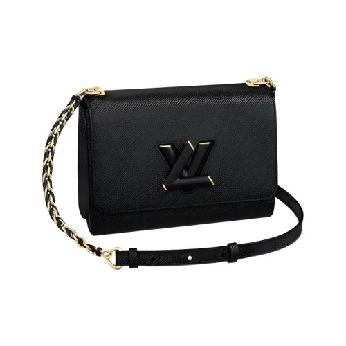 LOUIS VUITTON Twist EPI Кожа Сумка через плечо Средняя Женская Черная