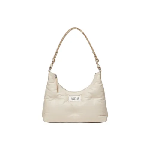 Maison Margiela Напп-Кожа Плечевая Сумка Сумка-Хобо Сумка через плечо Маленькая Женская Экрю