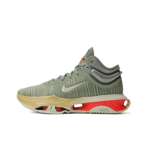 Nike Air Zoom г.T. Jump 2 Slip Resistant Abrasion Resistant Low Топ Баскетбольные кроссовки Мужской Зеленый