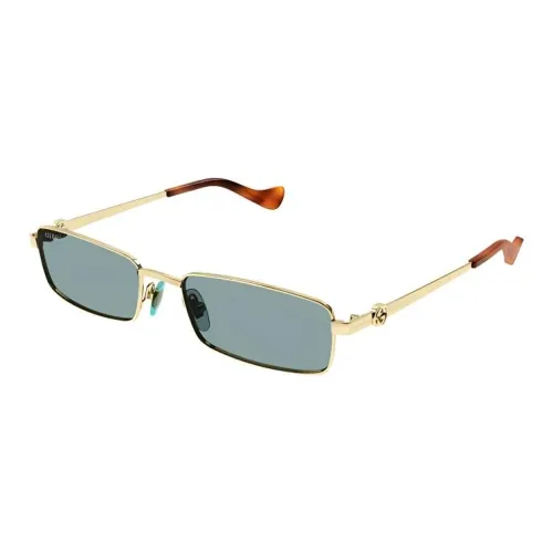GUCCI Металл Прямоугольные Солнцезащитные очки Унисекс Золото