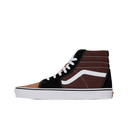 Vans Sk8 Hi Высокие Кроссовки для Скейтбординга Унисекс Коричневые