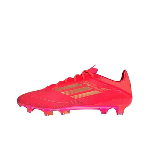 Adidas F50 ELITE FG Твердый грунт Противоскользящие Устойчивые к истиранию Футбольные бутсы Мужские Красные