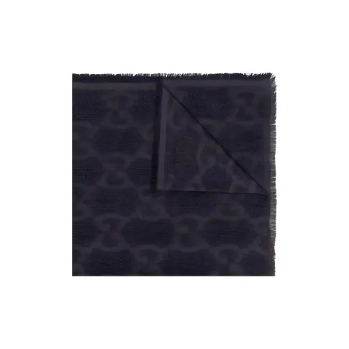 GUCCI Шелк Шарфы из трикотажа Wool Knit Унисекс Черный