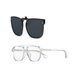 Рамка + Нижняя заколка, Яркий Прозрачный