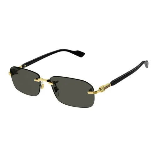 GUCCI Металл Нерегулярная форма Солнцезащитные очки Мужской Золотой