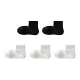 Правая сторона Угол Высокие носки Комбинация ③ (Черный + Черный + Белый + Белый + Белый)