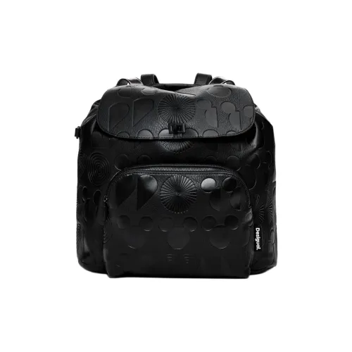 Desigual Полиуретан Рюкзак Стандартный Женский Черный