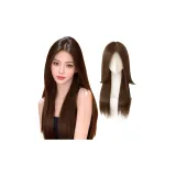 Темперамент Уровень Прямые волосы-Восемь-Персонаж Модель [Мокко Коричневый 15*16] 55 см