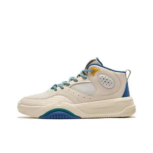 Erke DynaSky 2,0 Non Slip Легкие Высокие Кроссовки для скейтбординга Мужские Теплый лен Дикий серый