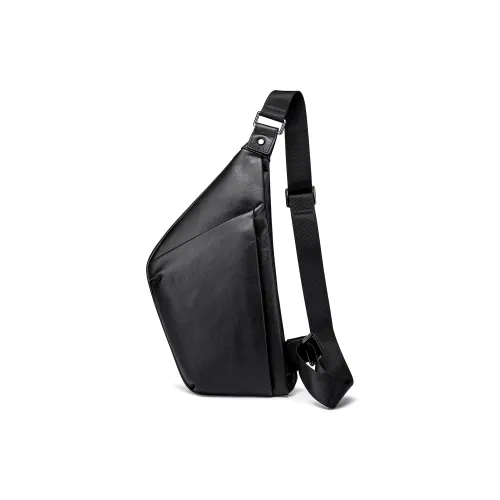 FAIRWHALE Сумка через плечо из натуральной коровьей кожи стандартная мужская черная