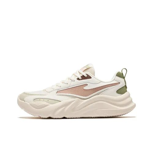 Erke Dominant 3,0 Slip Устойчивый к истиранию Низкий Топ Casual Женский Бежевый Розовый Зеленый