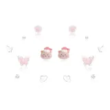 Медвежонок Семь предметов - Розовый Бабочка