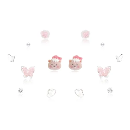 GIFU Серебро S925 Серьги-гвоздики Женские