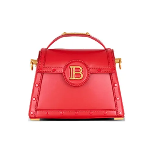 BALMAIN B Buzz Телячья кожа Сумка через плечо Сумка Женская Красная