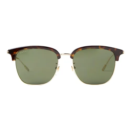 GUCCI Квадратные солнцезащитные очки Мужские Черепаховый цвет
