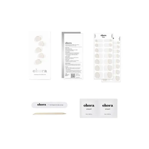 OHORA Ногтей Стикер 30 Ногтей Стикер + Ногтей Рулон + Деревянный Стик + Спиртовая Салфетка 2 Штуки