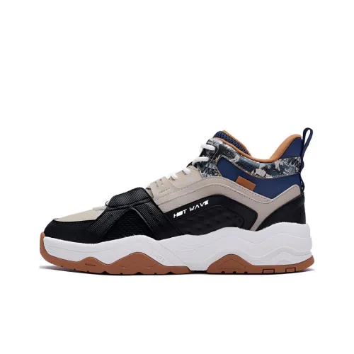 361° Термический Износостойкий MID Топ Скейтборд Кроссовки Мужские Черный Коричневый