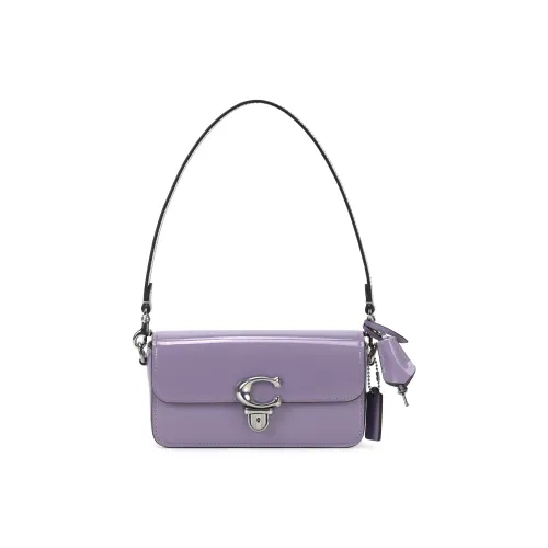 COACH Studio Коровья кожа Портативная сумка через плечо сумка на плечо женская фиолетовая