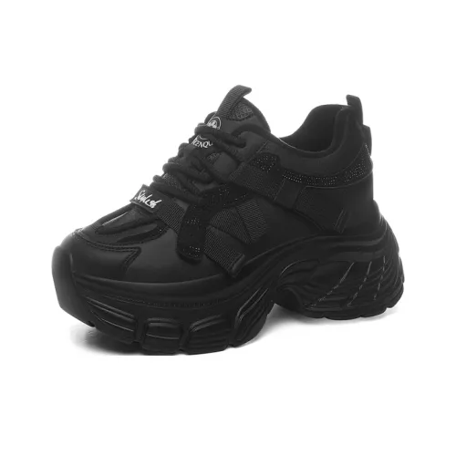 Golden Silk Rabbit Низкий топ кроссовки с толстой подошвой женские