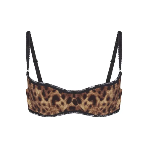Skims DOLCE&GABBANA Collaboration 1 шт Леопардовый принт Женские Бюстгальтеры