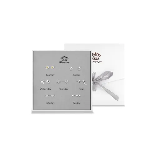 ZANC Серебро S925 Серьги-гвоздики Женские