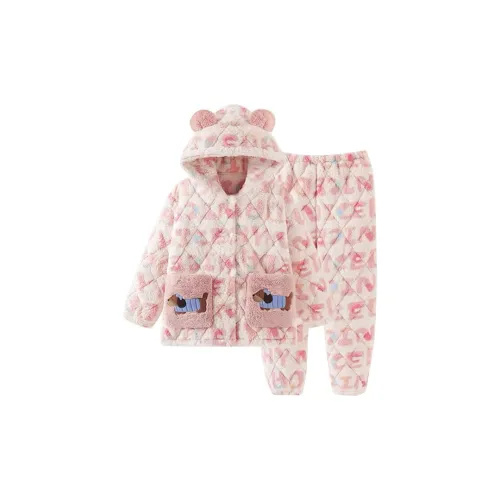 OEING Пижамный комплект женский розовый с щенком