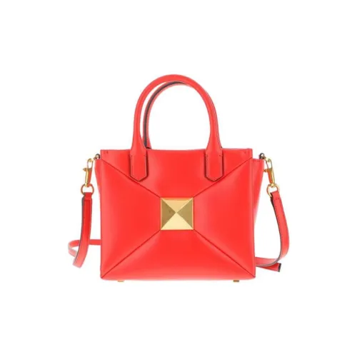 Valentino One Stud Напп-Кожа Сумка через плечо Сумка Женская Оранжевая Красная