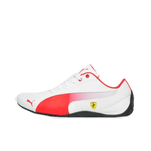 Ferrari X PUMA Drift Cat 5 Low Топ Тренировочные Кроссовки Мужские Белый Красный