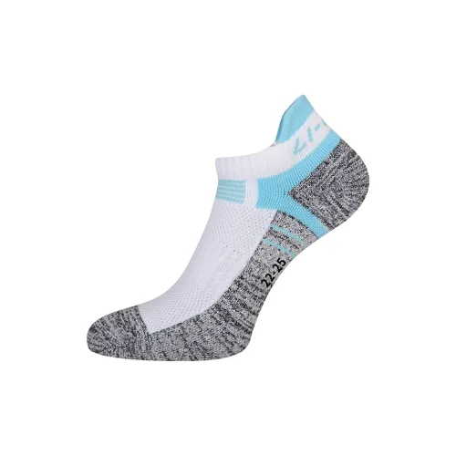 LiNing Низкие носки женские 1 упаковка белый синий
