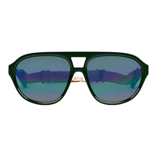 GUCCI Литьевые Авиатор Солнцезащитные очки Унисекс Зеленый