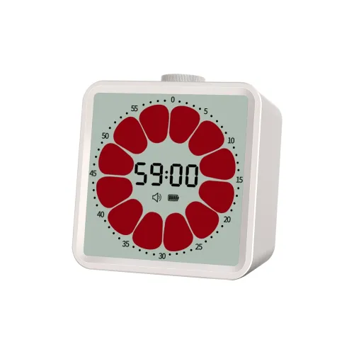 Oulm Электронный Механизм Часов Будильник Хронограф 3 в 1 Унисекс Белый