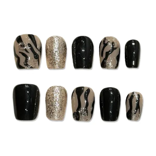 XIAMEIYU Осенний Зимний Мягкий Элегантный Ручной Работы Осветляющий Фальшивый Ногтей Короткий ЛАДЬЕР 20 мм