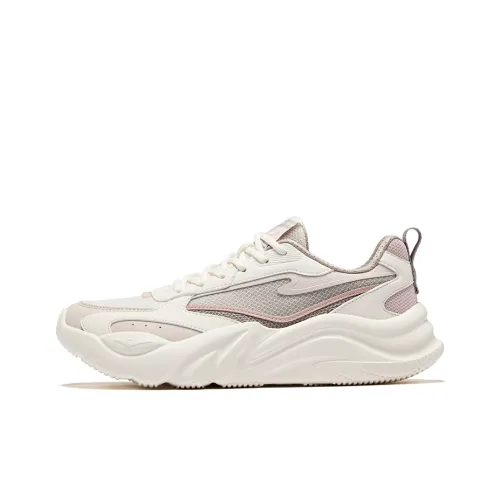 Erke Dominant 3,0 Slip Устойчивый к истиранию Низкий топ Повседневный Женская Белая Розовая