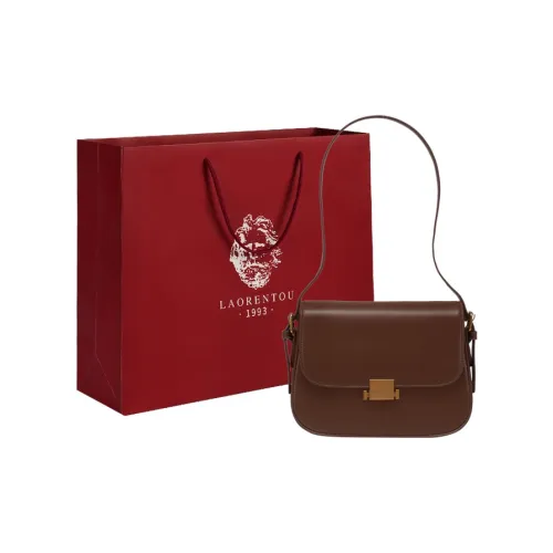 Old Man's Head Коровья кожа с синтетической кожей маленькая квадратная сумка подмышечная сумка на плечо женская коричневый