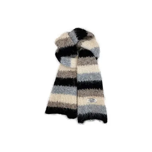 PISHUSHU Смесовая шерсть Вязаные шарфы Унисекс