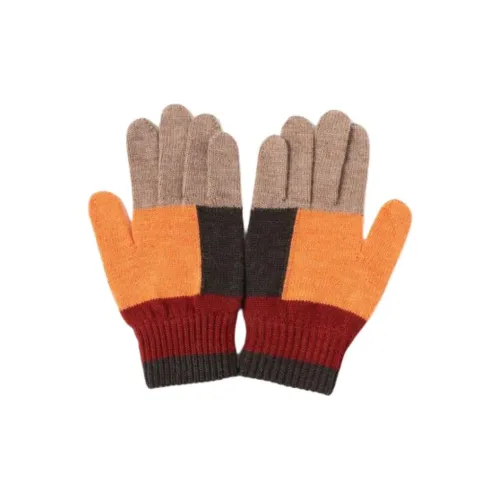 Beams Plus Шерсть Австралийская шерсть Вязаные перчатки Мужские Апельсин Морской синий