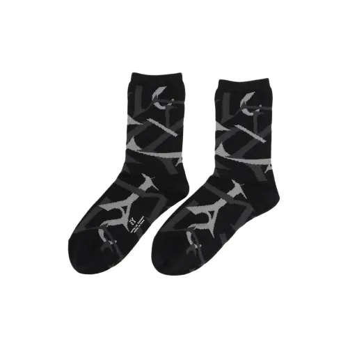Yohji Yamamoto 1 пачка черные унисекс носки до икры MID
