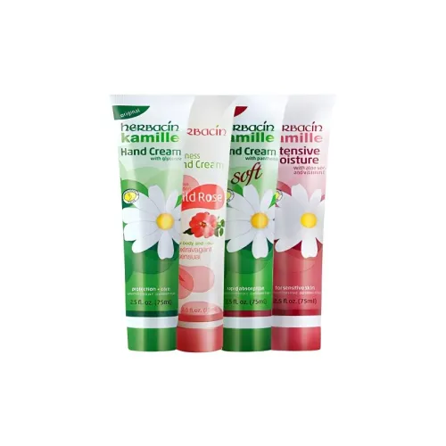 Herbacin Family Портрет Набор Крем для рук Увлажняющий Устойчивый к растрескиванию Гидратирующий 75 мл * 4