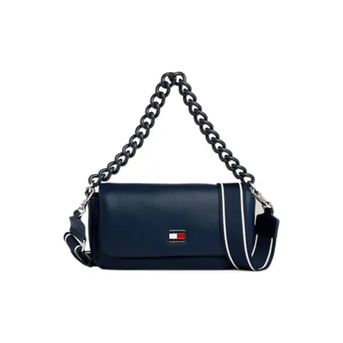 Tommy Hilfiger ПУ (полиуретан) Сумка Маленькая Женская Синяя