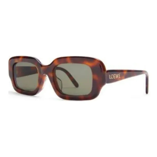 LOEWE Ацетат Прямоугольные Солнцезащитные очки Унисекс Черепаховый