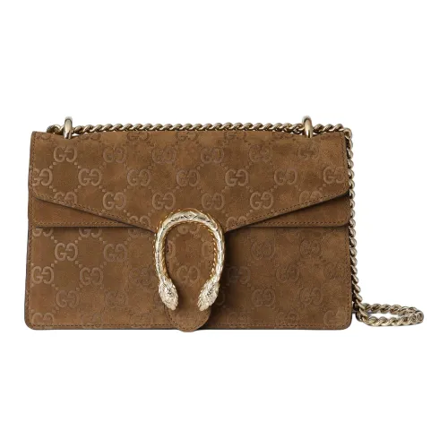 GUCCI Dionysus Замшевые сумки через плечо маленькая сумка на плечо женская светло-коричневая