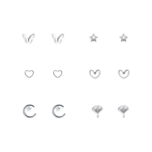 BLESSED BULLET S925 Серебряные Серьги-гвоздики из стерлингового серебра Женские