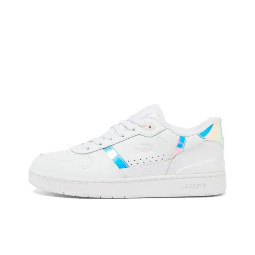 LACOSTE T Низкая заколка Кроссовки для скейтбординга Low Top Женские Белые Розовые Синие