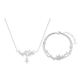 Серебряный браслет + ожерелье
