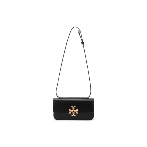 TORY BURCH ELEANOR Кожа Сумка через плечо Маленькая Женская Черная