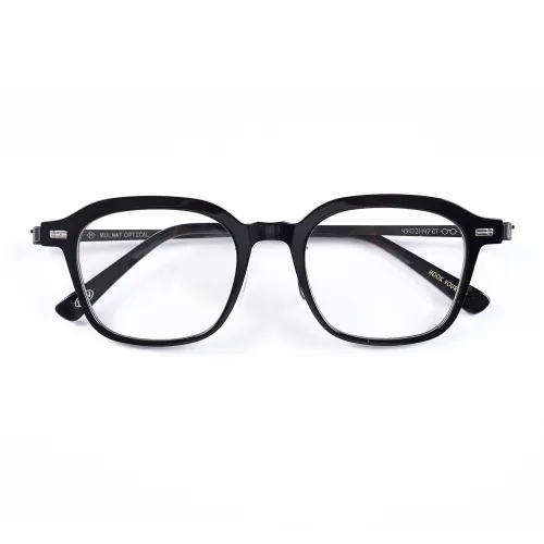 MULNAT Чистый титан Ацетатная пластина Квадратные оправы для очков Унисекс