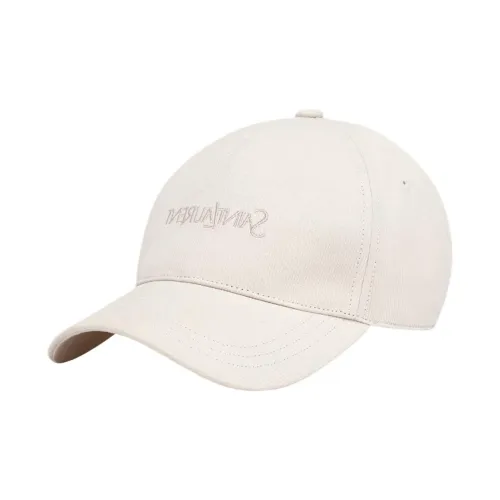 SAINT LAURENT Хлопковые кепки унисекс цвет экрю