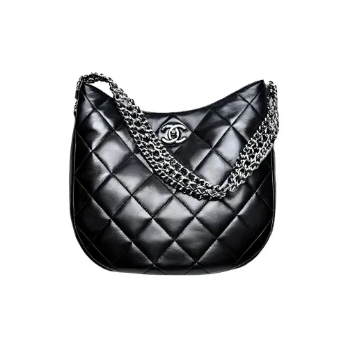 CHANEL Овчина Тоут Сумка Сумка для покупок Сумка через плечо Сумка Женская Черная